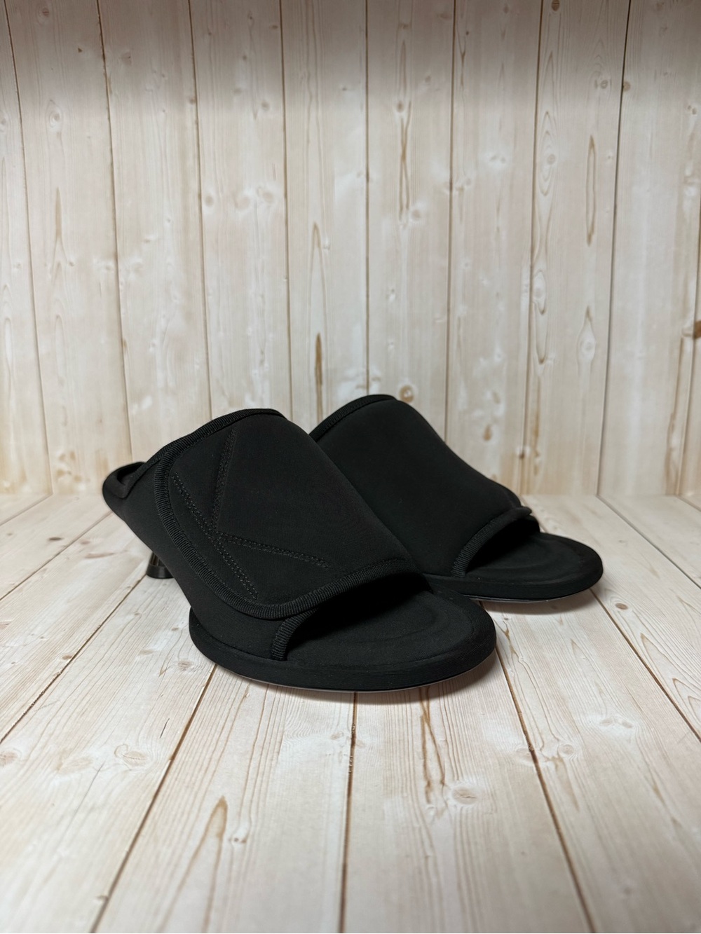 KHAITE Kenmore Heeled Sandal Black Sz 36 / 6